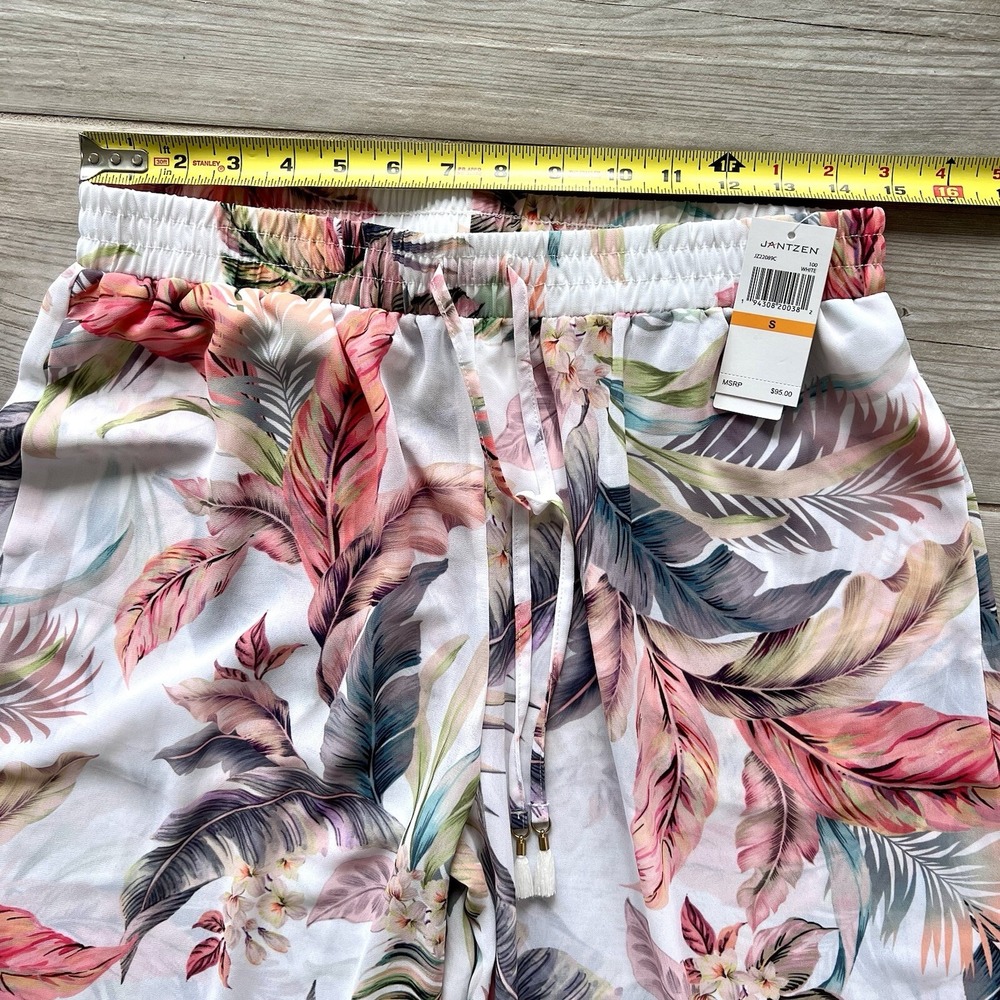 Jantzen Women's Pants Sz S Woven Tie-Waist Wide Leg Cover-Up - Picture 3 of 9